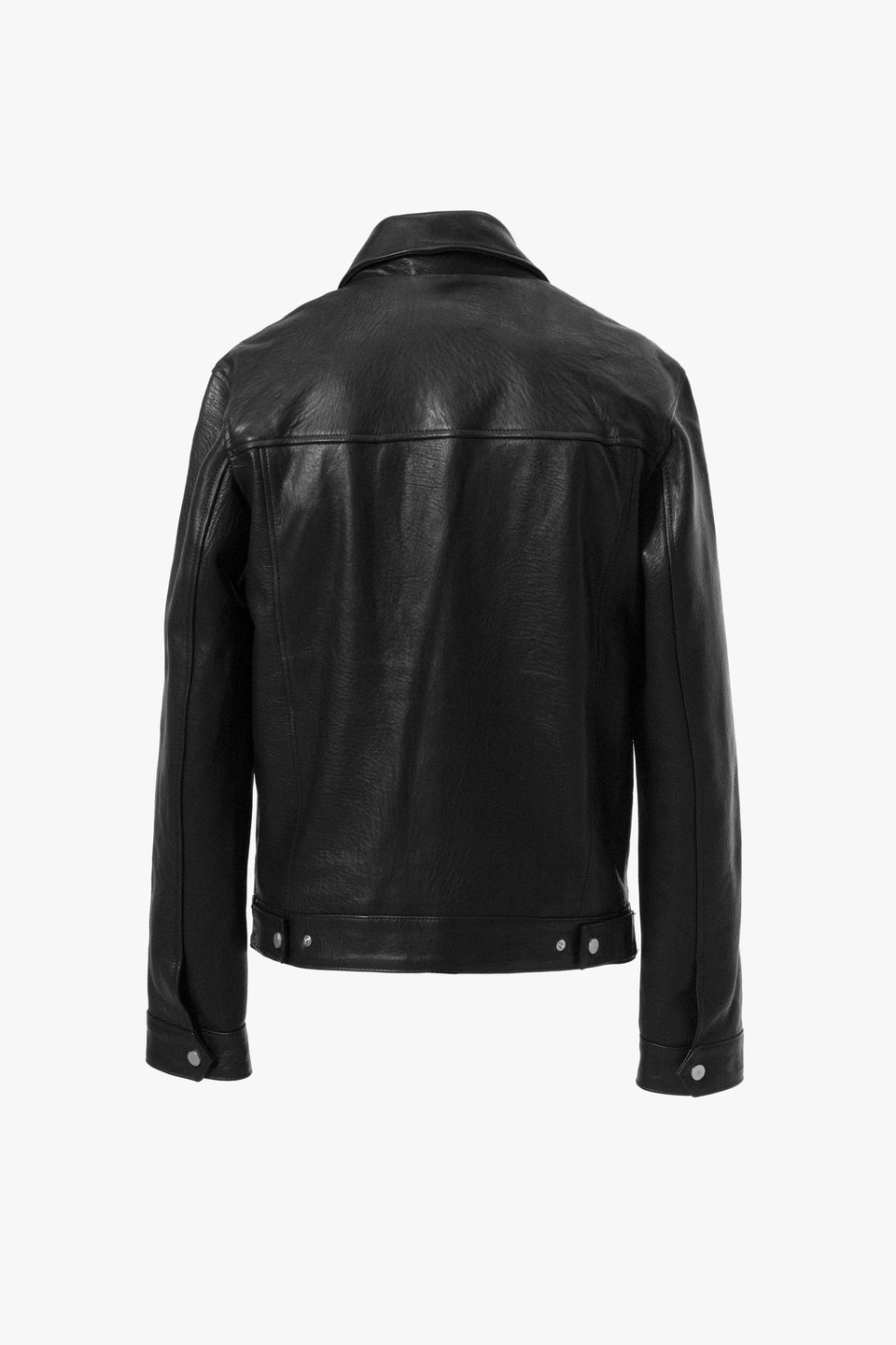 LEATHER TRUCKER JACKET | BLACK LEATHER – OTHER