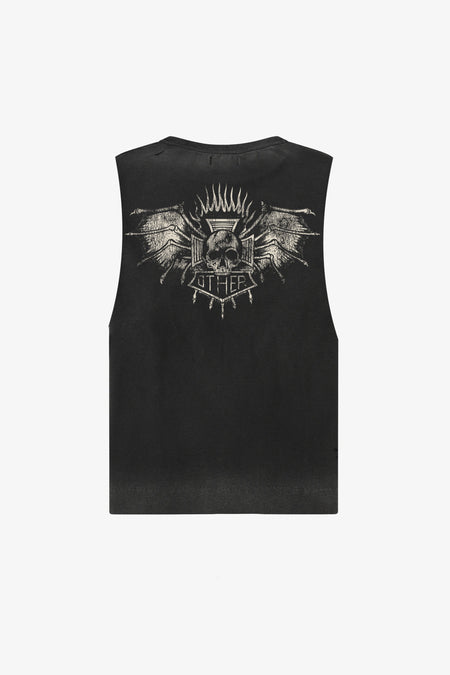 Death Skull Mono Vintage Tank