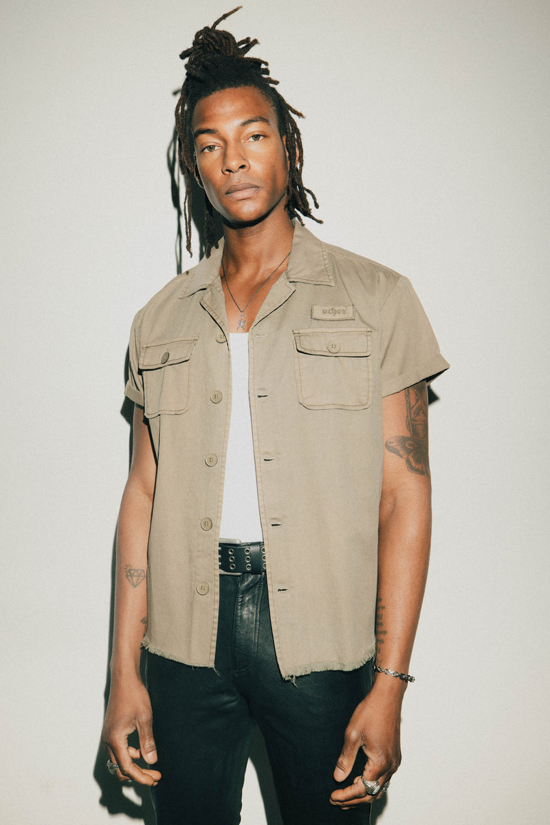 S/S Military Shirt | Military Green