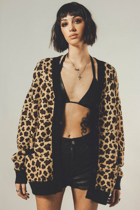 Leopard Cardigan | Blonde