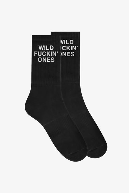 Wild Fuckin Ones Socks | Black