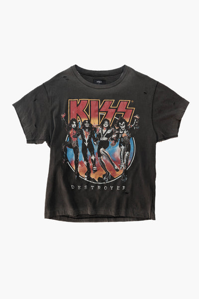 海外古着 KISS 地獄の軍団 DESTROYER バンドTシャツ ブラック